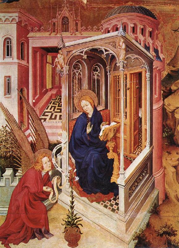 BROEDERLAM, Melchior The Annunciation qow France oil painting art